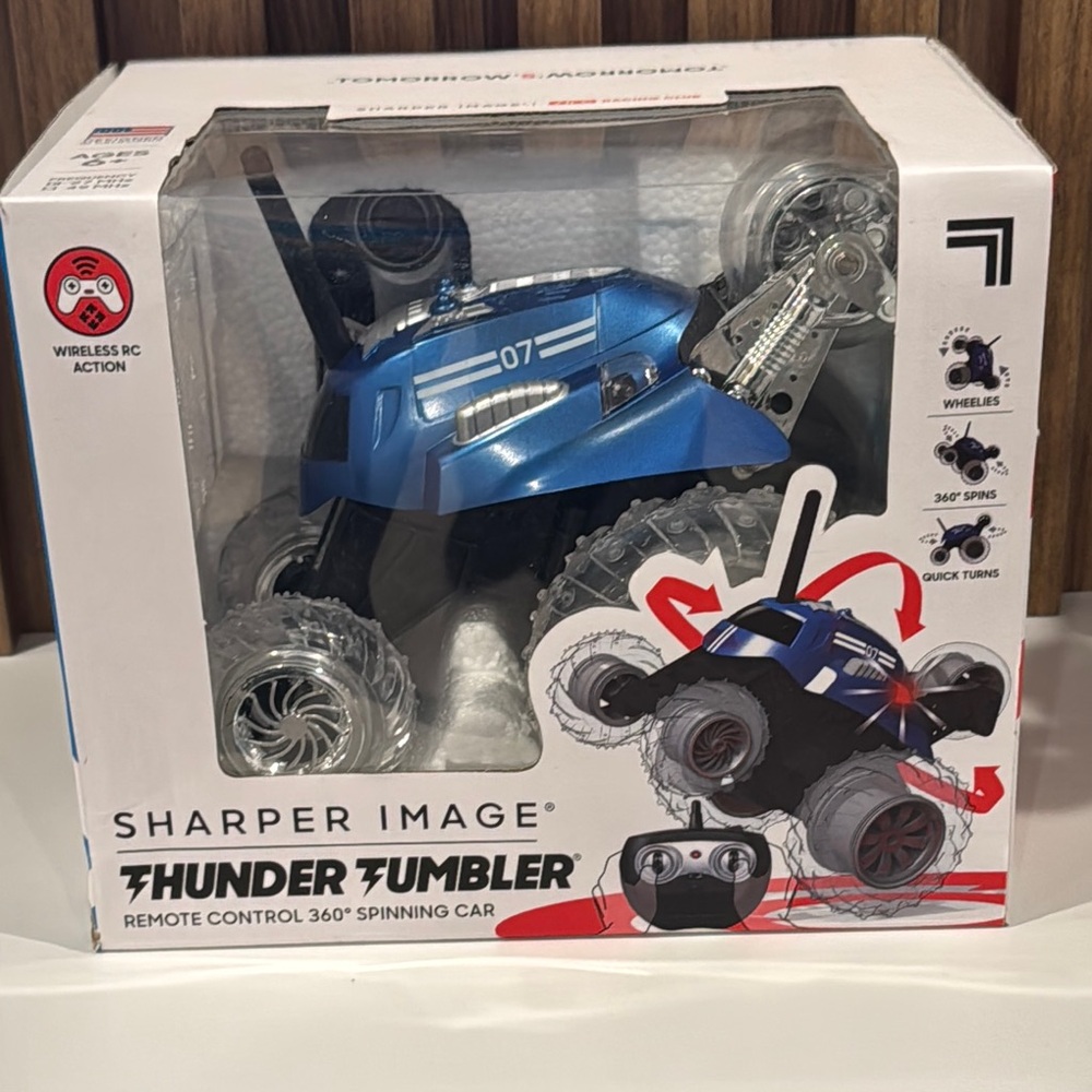 Sharper Image Blue Thunder Tumbler Stunt Car